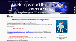 Desktop Screenshot of hampsteadballetsch.co.uk