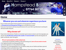 Tablet Screenshot of hampsteadballetsch.co.uk